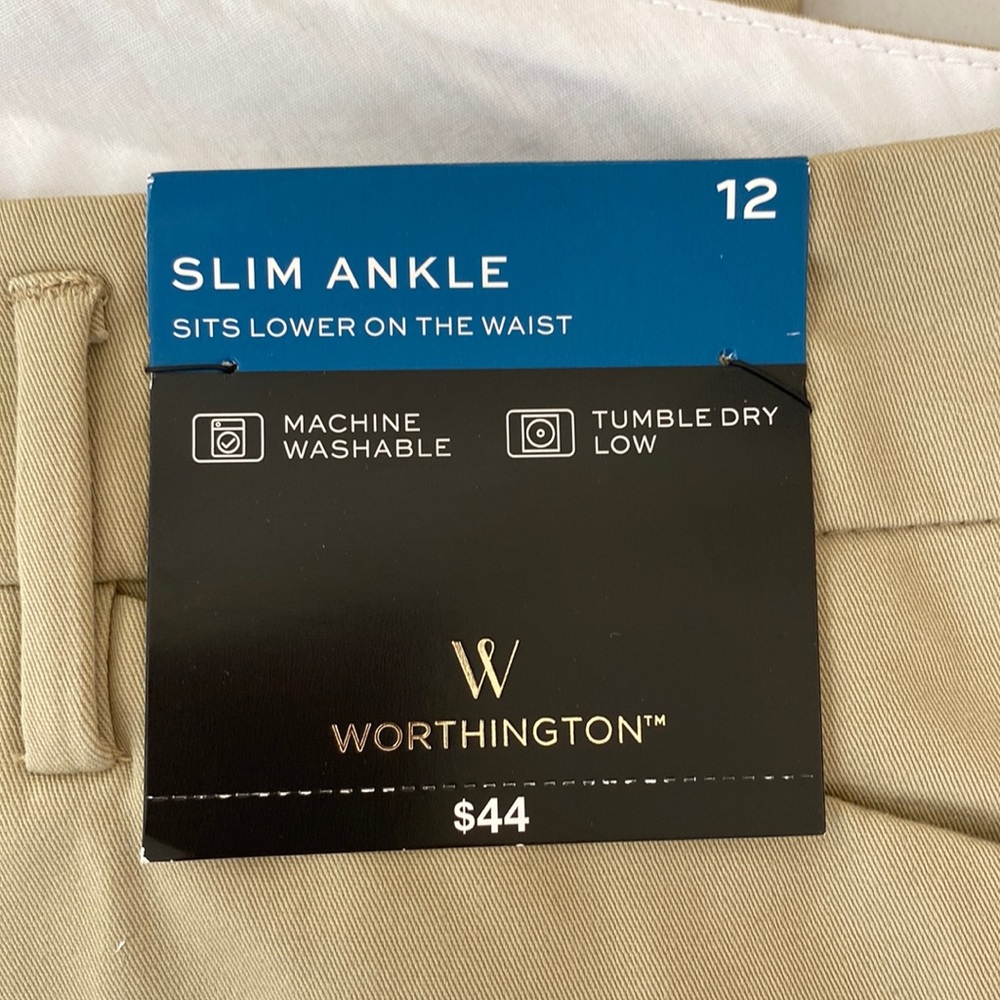 NWT worthington ankle slim 12